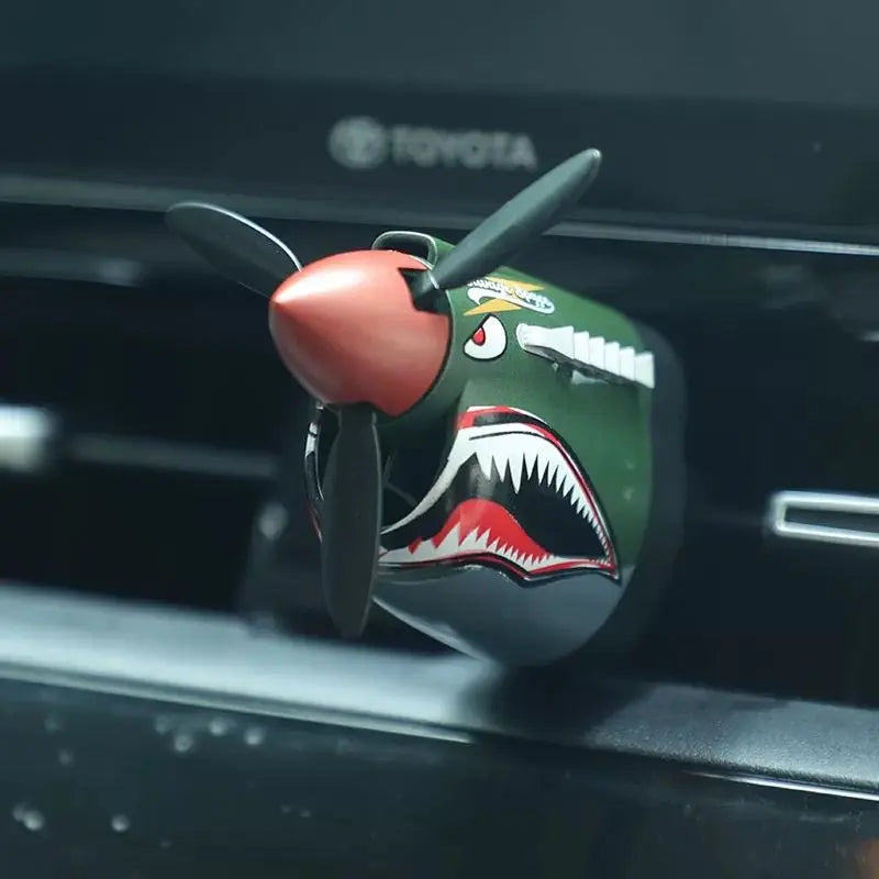 P-40 Warhawk Plane Car Air Freshener | Vintage Fighter Jet Vent Clip for Men