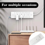 Self Adhesive Power Strip Holder for Easy Cable Organization and Space Saving Setup