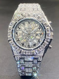 Luxury Rhinestone Quartz Watch for Hip Hop Streetwear and Statement Outfits