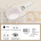 Digital Measuring Scoop Scale for Cooking Baking Pet Food and Kitchen Prep