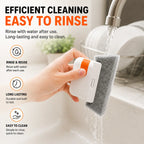 Window Track Cleaner Kit with Scraper and Replacement Pads for Deep Gap Cleaning