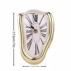 Surreal Melting Wall Clock with Distorted Roman Numerals for Unique Home Decor