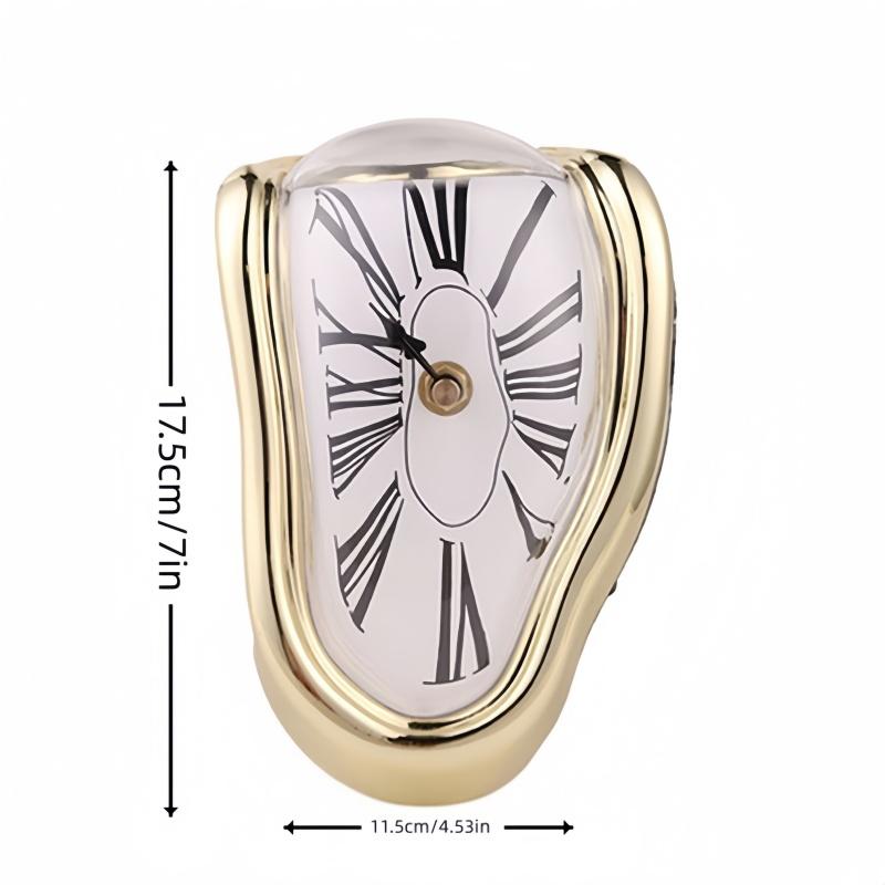 Surreal Melting Wall Clock with Distorted Roman Numerals for Unique Home Decor
