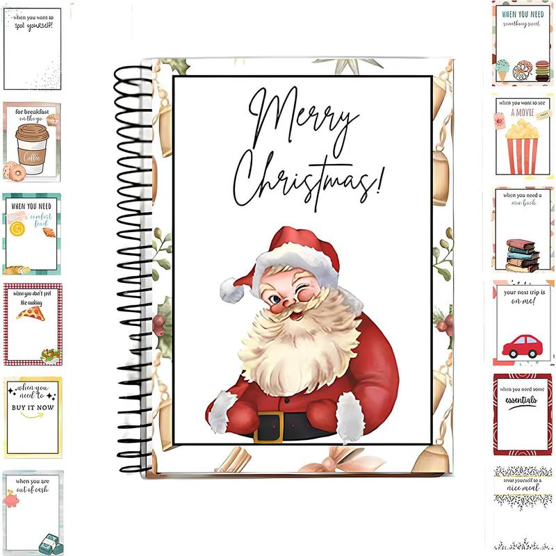 Personalized Christmas Gift Card Booklet for Family Holiday Surprises and Keepsake Giving