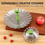 Expandable Stainless Steel Vegetable Steamer Basket for Healthy Cooking and Easy Kitchen Prep