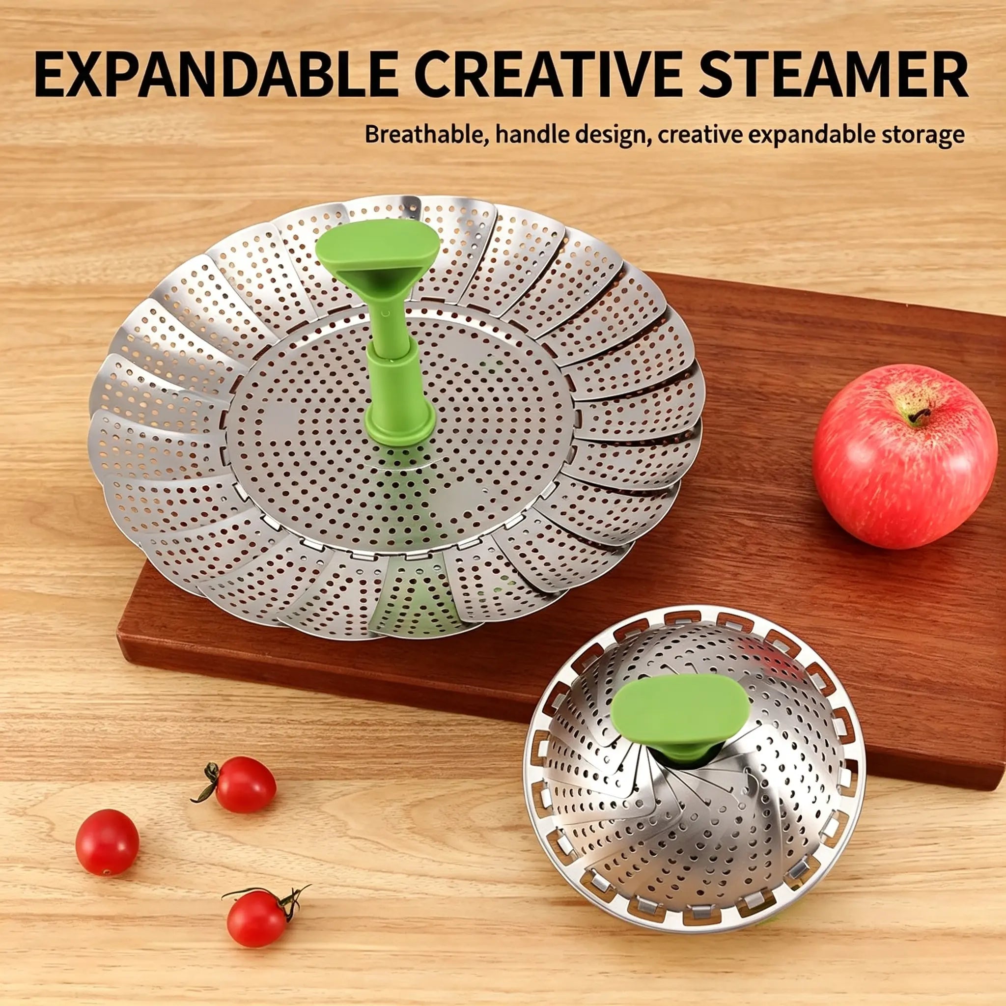 Expandable Stainless Steel Vegetable Steamer Basket for Healthy Cooking and Easy Kitchen Prep