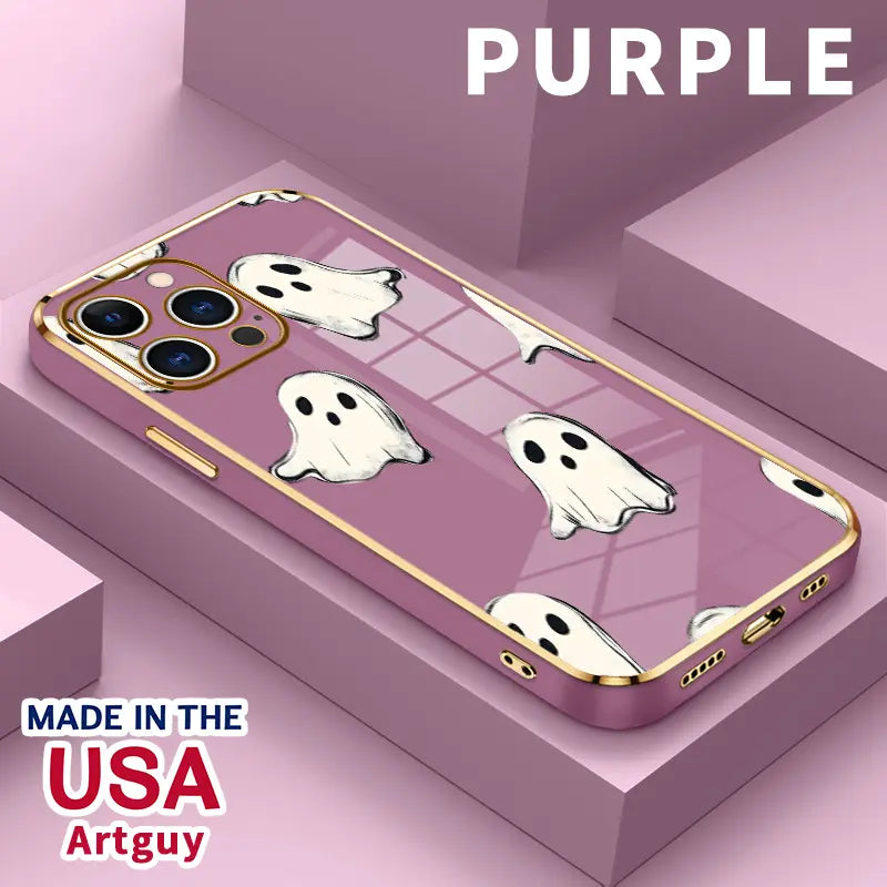 Ghost Pattern Shockproof Phone Case for Halloween Style and Everyday Protection