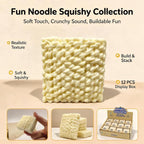 Noodle Squishy Soft Touch Collectible Toy with Crunchy Sound for Stress Relief and Fun Playtime