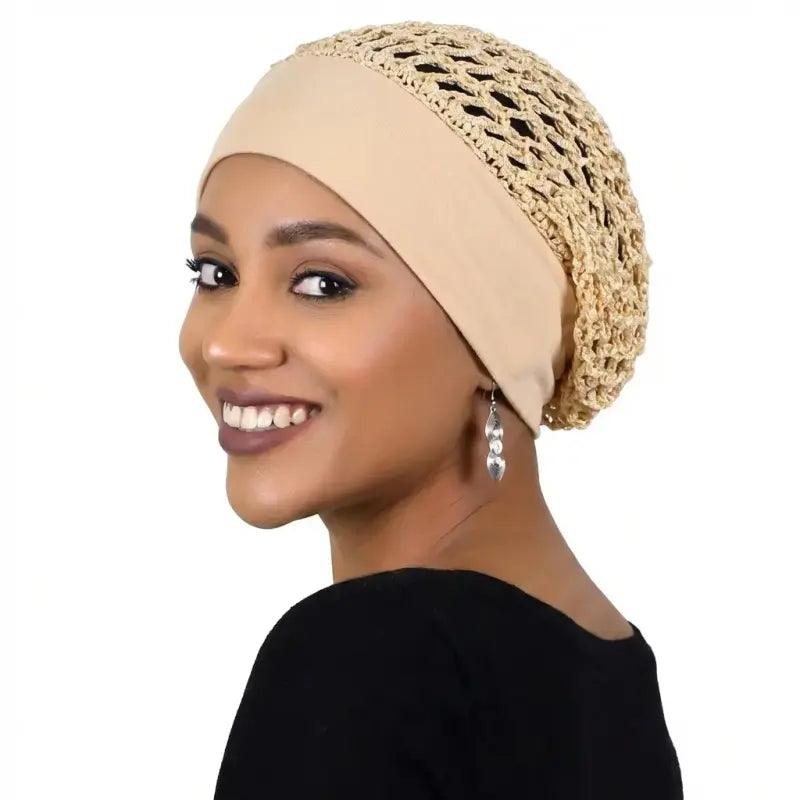 Stretchy Wide Edge Sleeping Cap Set for Nighttime Hair Care and Beauty
