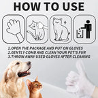 20-Pack Pet Cleaning Wipes & Bathing Gloves – Hypoallergenic Coconut Oil Deodorant Wipes for Dogs