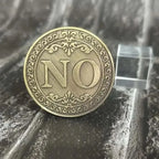 Yes No Decision Coin Double Sided Choice Maker Gift for Friends Family and Daily Fun