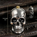 Heavy Duty Skull Keychain for Gothic Biker EDC and Everyday Carry