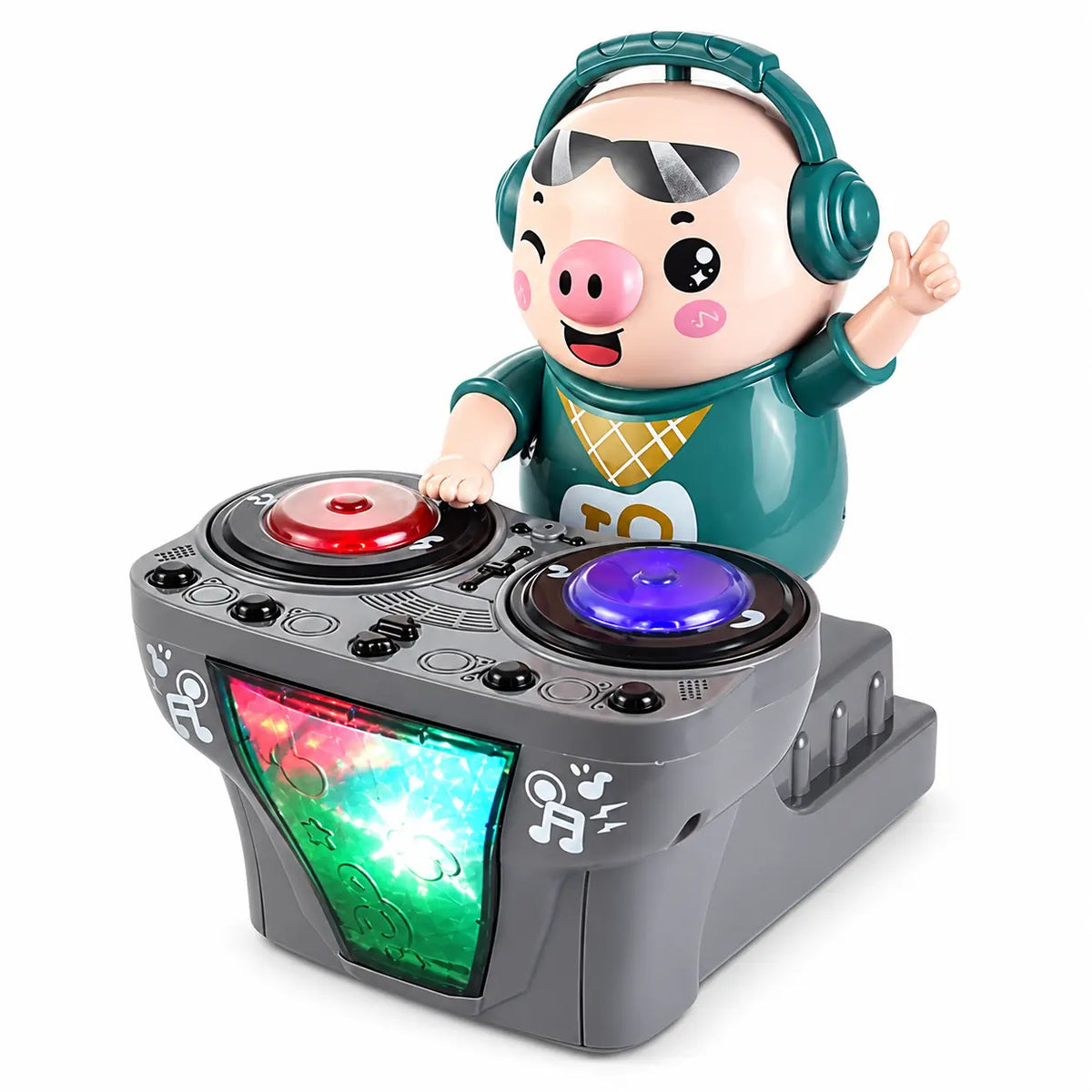 Interactive DJ Dancing Duck Toy with Music Lights for Toddlers and Kids