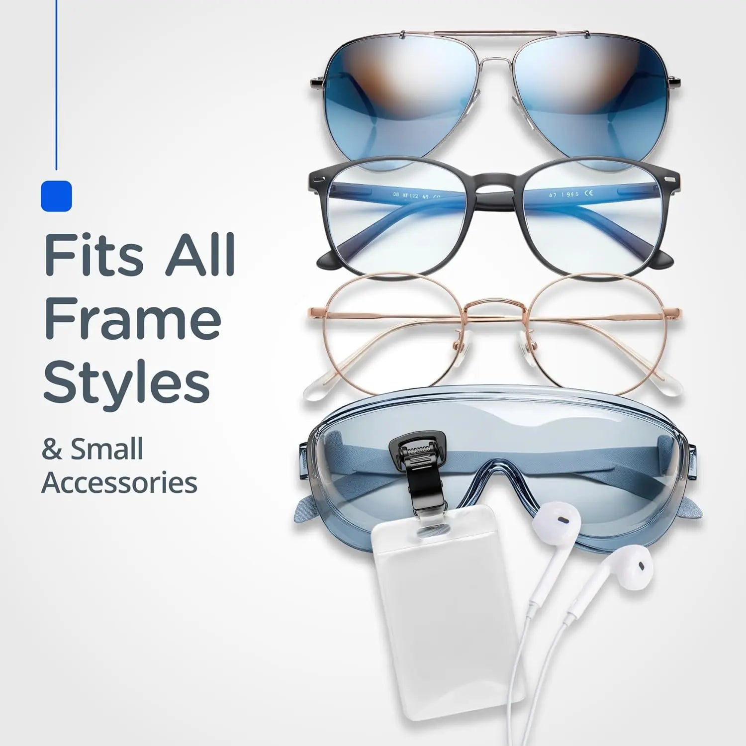 Magnetic Glasses Holder Clip – Secure Eyeglass Holder for Shirts, Jackets