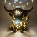 Highland Cow Tea Light Holder for Cozy Farmhouse Decor and Gifts