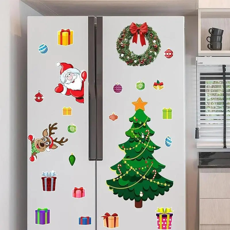 Christmas Fridge Magnet Decoration Set for Kids DIY Holiday Kitchen Decor