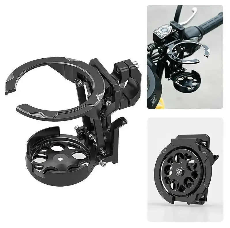 Rotating Bike Bottle Holder Foldable Cup Mount for Cycling Scooters and Strollers