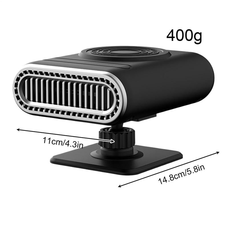Portable 12V Car Heater for Windshield Defogging Defrosting and Winter Driving