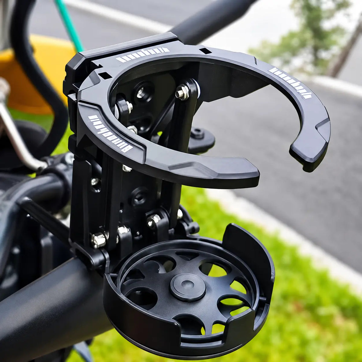 Rotating Bike Bottle Holder Foldable Cup Mount for Cycling Scooters and Strollers
