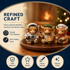 Highland Cow Advent Calendar with Collectible Figurines for Christmas Countdown Gifts