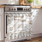 Sourdough Baker Noun, Personalized Oven Skirt Curtain, Gift For Bakers - 4