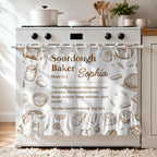 Sourdough Baker Noun, Personalized Oven Skirt Curtain, Gift For Bakers - 5