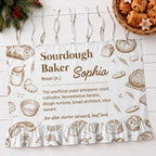 Sourdough Baker Noun, Personalized Oven Skirt Curtain, Gift For Bakers - 6