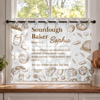 Sourdough Baker Noun, Personalized Oven Skirt Curtain, Gift For Bakers - 8