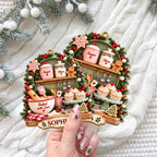 Baked With Love Mixing Bowl, Custom Wood Ornament, Gift For Bakers - 5