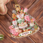 Baked With Love, Personalized Custom Acrylic Ornament, Gift For Bakers - 4