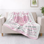 To My Best Friend, Personalized Custom Blanket, Gift For Bestie Lovers - 3
