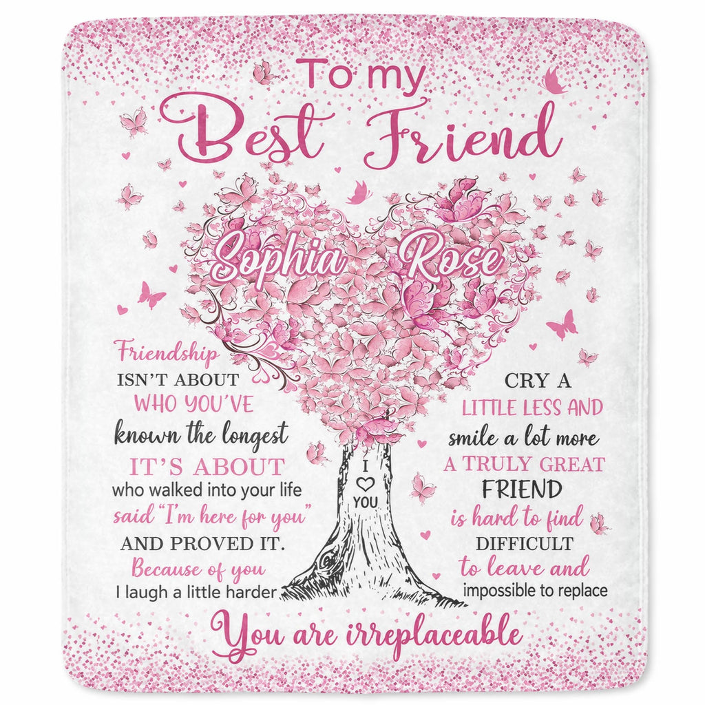 To My Best Friend, Personalized Custom Blanket, Gift For Bestie Lovers - 10