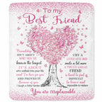 To My Best Friend, Personalized Custom Blanket, Gift For Bestie Lovers - 10