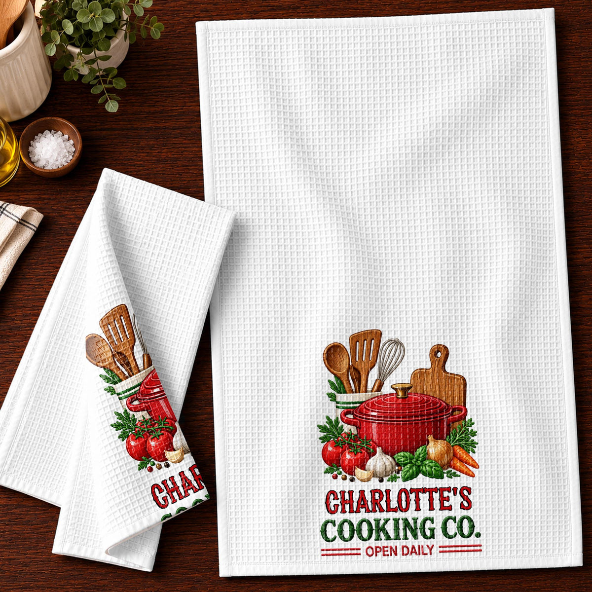 Cooking Co Open Daily Kitchen Towel, Gift For Cooking Lovers - 9