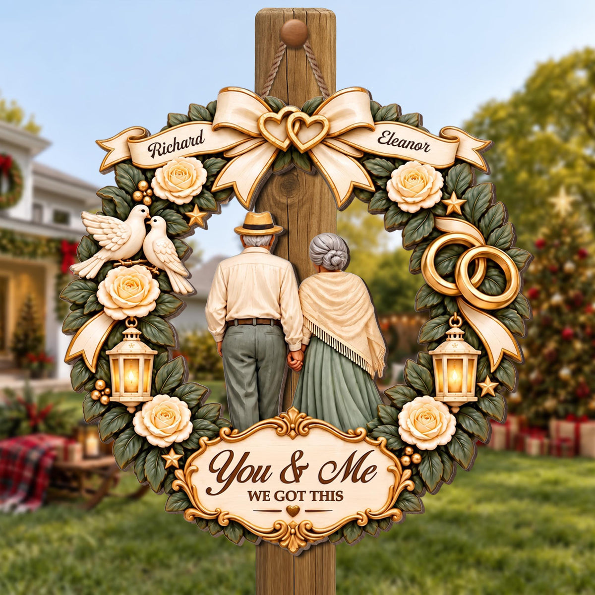 You & Me We Got This Wood Sign, Personalized Gift For Couple - 2