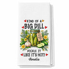 Kind Of A Big Dill, Personalized Kitchen Towel, Gift For Pickle Lovers - 11