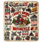 I Don't Snore I Dream I'm A Motorcycle, Personalized Blanket, Gift For Him - 12