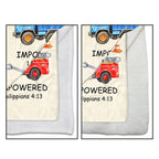 God Says I Am Construction Blanket, Personalized Gift For Kid Lovers - 6