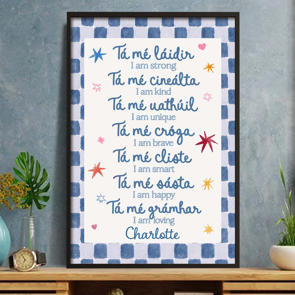 I Am Strong, Vertical Poster, Gift For Grandkids and Kids - 3