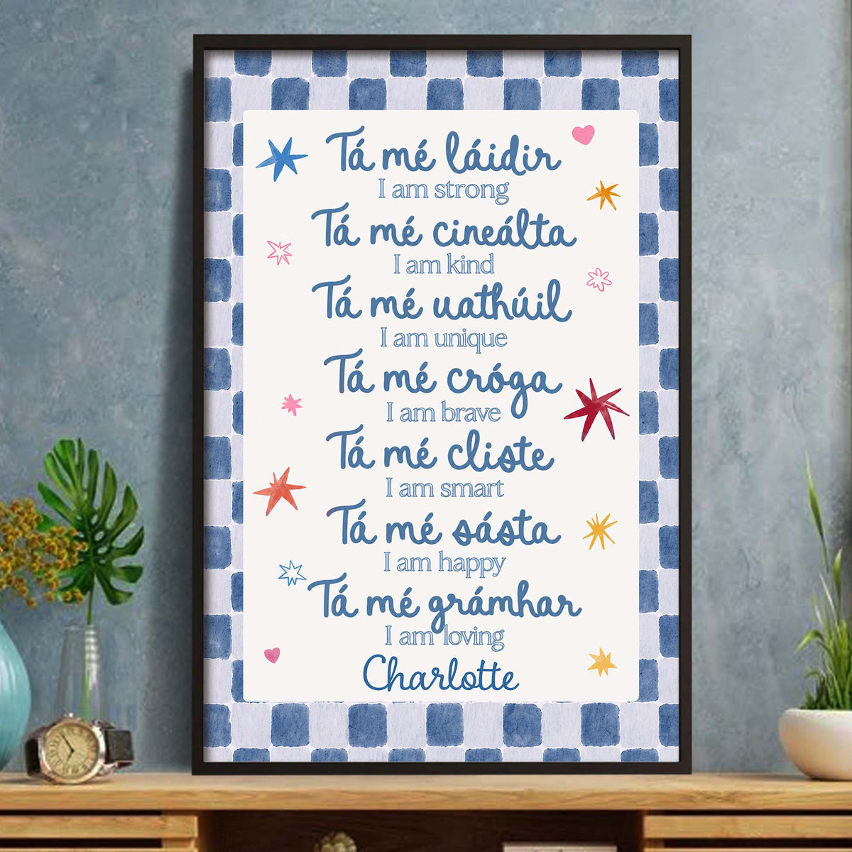 I Am Strong, Vertical Poster, Gift For Grandkids and Kids - 3