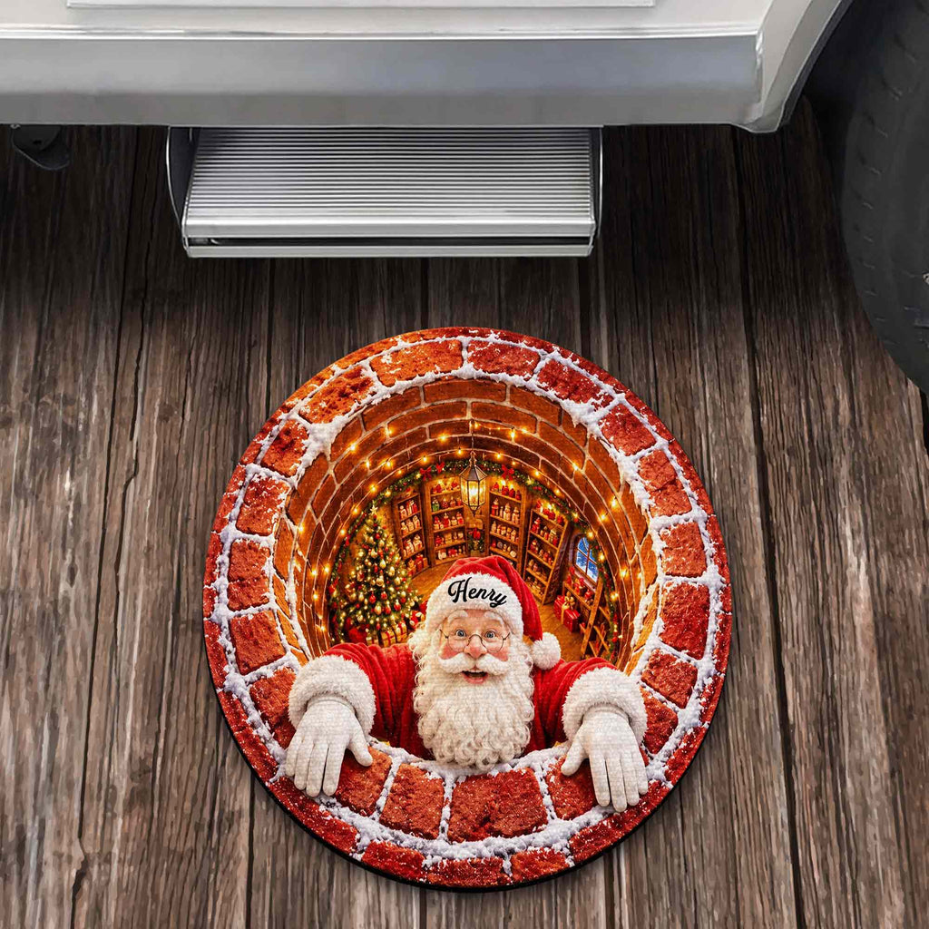 Santa Claus Coming To Town, Personalized Doormat, Christmas Home Gift - 8