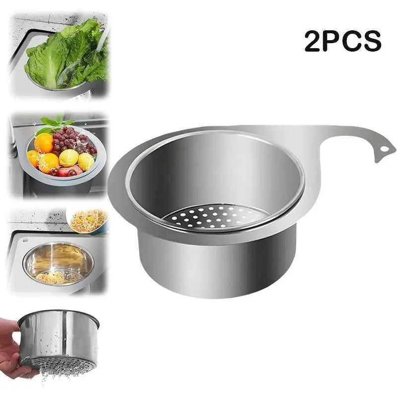 Stainless Steel Swan Sink Strainer Basket for Easy Kitchen Drain Cleaning