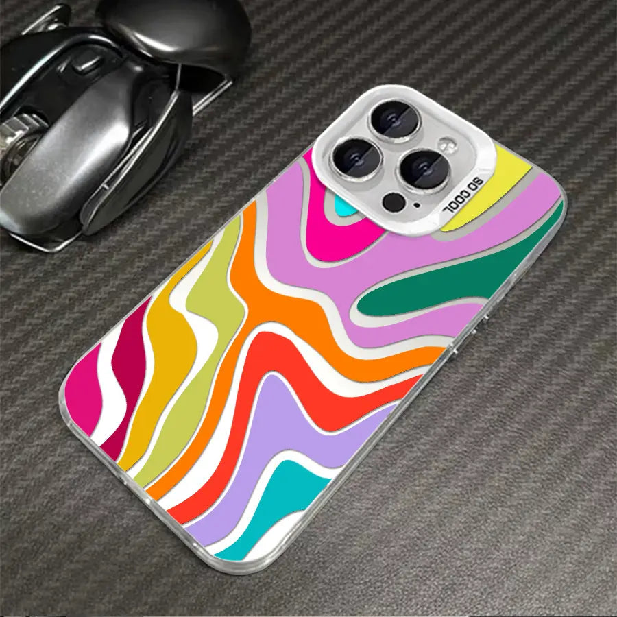 Abstract Wavy Pattern Phone Case with Modern Style for Trendy Everyday Protection