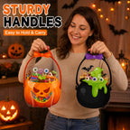 Halloween Treat Bags Set for Trick or Treat Candy Party Favor Storage