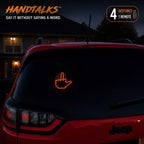 LED Car Gesture Light with Remote | 4 Hand Signs | Peel & Stick