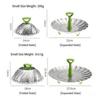 Expandable Stainless Steel Vegetable Steamer Basket for Healthy Cooking and Easy Kitchen Prep