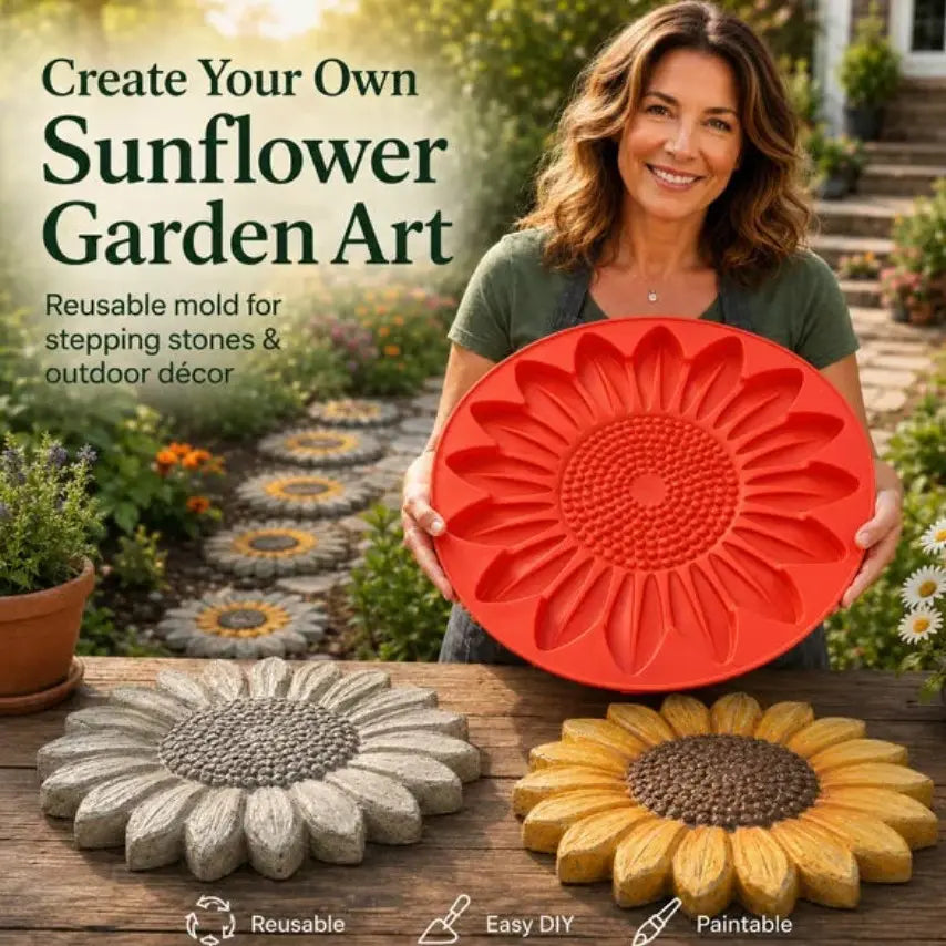 Reusable Octopus Stepping Stone Mold for DIY Garden Pathway Decor