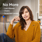 Magnetic Glasses Holder Clip – Secure Eyeglass Holder for Shirts, Jackets