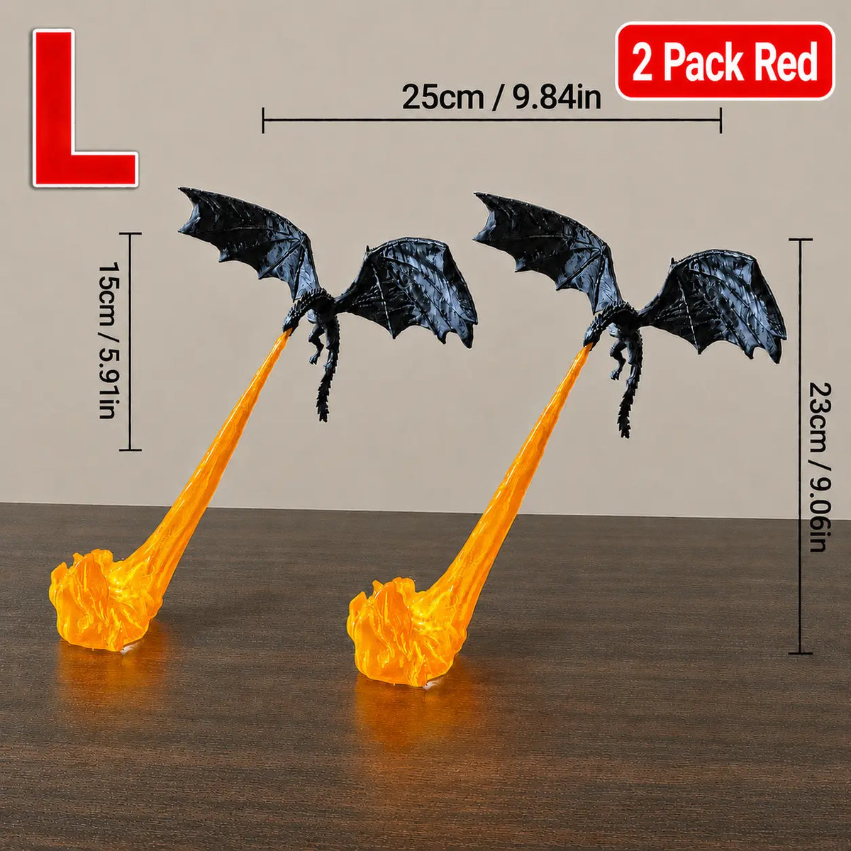 Mystical Dragon Flame Book Nook LED Bookshelf Decor for Fantasy Lovers