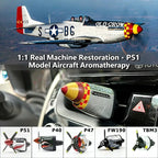 P-40 Warhawk Plane Car Air Freshener | Vintage Fighter Jet Vent Clip for Men